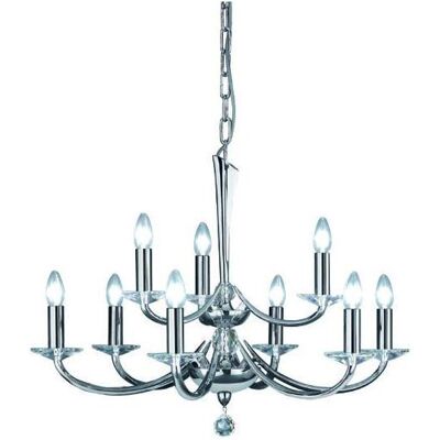 Brumberg - Krone Bahia 859009 - Chrom - Kristall - Pendelleuchte Brumberg - Krone Bahia 859009 - Chrom - Kristall - Pendelleuchte