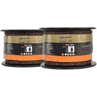 Gallagher, Gartenzaun, Cord TurboLine (6 MM / Terra) - 2 x 200 Meter Gallagher, Gartenzaun, Cord TurboLine (6 MM / Terra) - 2 x 200 Meter