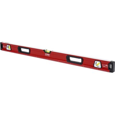 Stier, Wasserwaage, Premium Wasserwaage mit Magnet und drei Libellen 1000 mm ±0,5 mm/m (100 cm) Stier, Wasserwaage, Premium Wasserwaage mit Magnet und drei Libellen 1000 mm ±0,5 mm/m (100 cm)