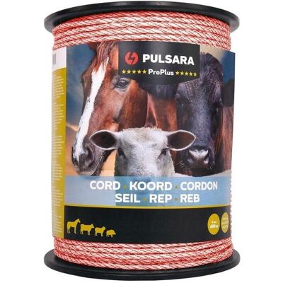 Pulsara, Gartenzaun, Schrikkoord (6 MM / 400 Meter / Wit) - Pro Plus Pulsara, Gartenzaun, Schrikkoord (6 MM / 400 Meter / Wit) - Pro Plus
