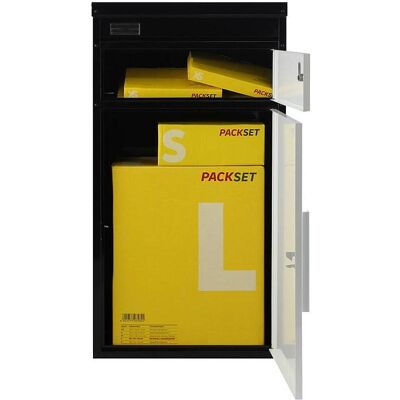 SafePost, Briefkasten, 65 TIAMAT Paketkasten schw/weiss + 12 Schl SafePost, Briefkasten, 65 TIAMAT Paketkasten schw/weiss + 12 Schl