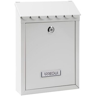 Arregui, Briefkasten, Briefkasten Weiss Stahl Civic Arregui, Briefkasten, Briefkasten Weiss Stahl Civic