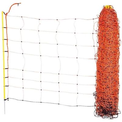Kerbl, Gartenzaun, Schafnetz, 50m, orange, Höhe: 108 cm - Einzelspitze Kerbl, Gartenzaun, Schafnetz, 50m, orange, Höhe: 108 cm - Einzelspitze