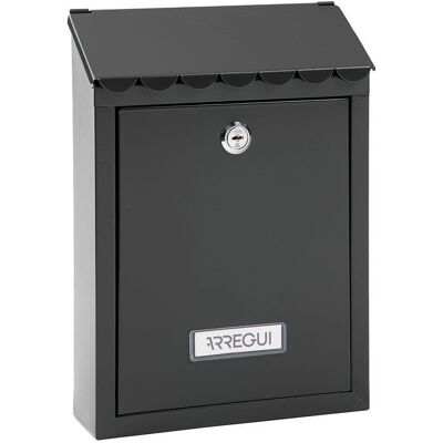 Arregui, Briefkasten, Briefkasten Schwarz Stahl Civic Arregui, Briefkasten, Briefkasten Schwarz Stahl Civic
