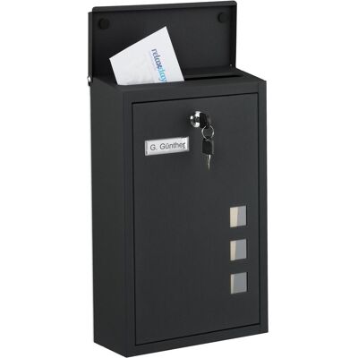 Relaxdays, Briefkasten, Briefkasten Hochformat Relaxdays, Briefkasten, Briefkasten Hochformat