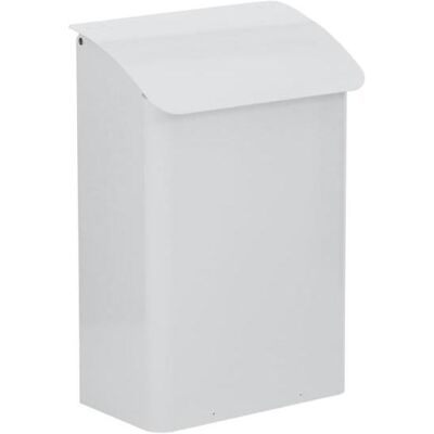 ReinigungsBerater, Briefkasten, Wandbriefkasten 29 cm Weiss Feuergeprüfter Briefkasten aus Metall ReinigungsBerater, Briefkasten, Wandbriefkasten 29 cm Weiss Feuergeprüfter Briefkasten aus Metall