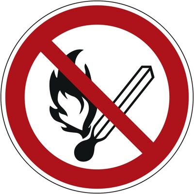 Neutralware, Hausnummer + Türschild, Hinweisschild P003 Feuer offenes Licht u. Rauchen verboten Hart-PVC Neutralware, Hausnummer + Türschild, Hinweisschild P003 Feuer offenes Licht u. Rauchen verboten Hart-PVC