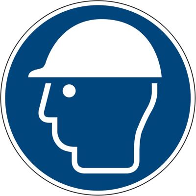 Neutralware, Hausnummer + Türschild, Hinweisschild M014 Kopfschutz benutzen Hart-PVC Neutralware, Hausnummer + Türschild, Hinweisschild M014 Kopfschutz benutzen Hart-PVC