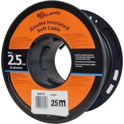Gallagher, Gartenzaun, flexibles erdungskabel für elektrozaun 35 ohm/km Gallagher, Gartenzaun, flexibles erdungskabel für elektrozaun 35 ohm/km