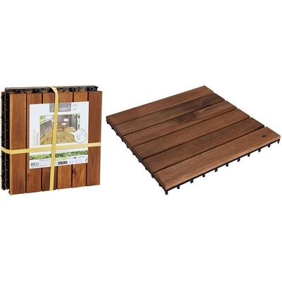 ProGarden, Gartenbodenbelag, Acacia wood tiles for terrace, 30 x 30 cm, 4 pieces (4x, 30 x 30 cm) ProGarden, Gartenbodenbelag, Acacia wood tiles for terrace, 30 x 30 cm, 4 pieces (4x, 30 x 30 cm)
