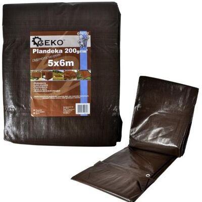 GEKO, Abdeckplane, PP/PE-Plane wasserdicht extra stark, braun, 2x3m (3 x 2 m) GEKO, Abdeckplane, PP/PE-Plane wasserdicht extra stark, braun, 2x3m (3 x 2 m)