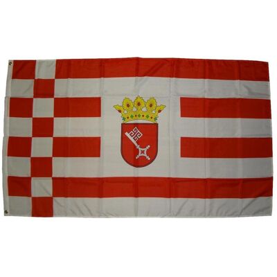 trends4cents, Fahne, Flagge Bremen 250 x 150 cm Fahne mit 3 Ösen 100g/m² Stoffgewicht Hissflagge Hissen (250 x 150 cm) trends4cents, Fahne, Flagge Bremen 250 x 150 cm Fahne mit 3 Ösen 100g/m² Stoffgewicht Hissflagge Hissen (250 x 150 cm)