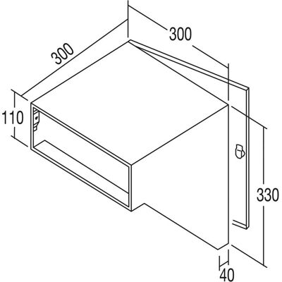 Renz, Briefkasten, Durchwurfbriefkasten schräg,300x330x300 mm,Mauerstärke 320mm,Stahl verzinkt (30 x 30 x 33 cm) Renz, Briefkasten, Durchwurfbriefkasten schräg,300x330x300 mm,Mauerstärke 320mm,Stahl verzinkt (30 x 30 x 33 cm)