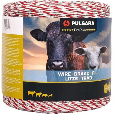 Pulsara, Gartenzaun, Schrikdraad (400 Meter / Wit) - Pro Plus Pulsara, Gartenzaun, Schrikdraad (400 Meter / Wit) - Pro Plus