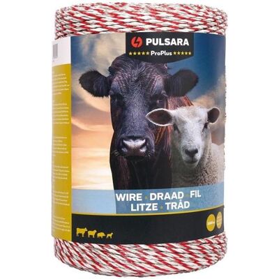 Pulsara, Gartenzaun, Schrikdraad (1000 Meter / Wit) - Pro Plus Pulsara, Gartenzaun, Schrikdraad (1000 Meter / Wit) - Pro Plus