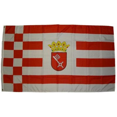 trends4cents, Fahne, Flagge Bremen 90 x 150 cm Fahne mit 2 Ösen 100g/m² Stoffgewicht Hissflagge Hissen (90 x 150 cm) trends4cents, Fahne, Flagge Bremen 90 x 150 cm Fahne mit 2 Ösen 100g/m² Stoffgewicht Hissflagge Hissen (90 x 150 cm)