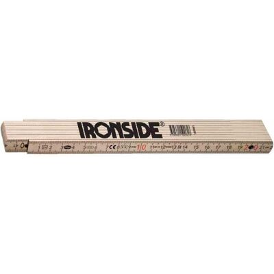 Ironside, Längenmesswerkzeug, Holz-Gliedermassstab 2m (2 m) Ironside, Längenmesswerkzeug, Holz-Gliedermassstab 2m (2 m)