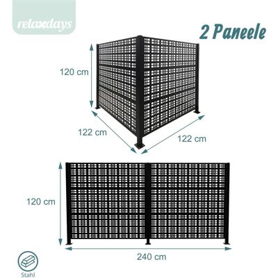 Relaxdays, Sichtschutz, Mülltonnenverkleidung Relaxdays, Sichtschutz, Mülltonnenverkleidung