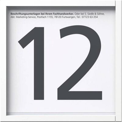 Siedle, Zubehör Gebäudesicherheit, Informationsfeld Siedle, Zubehör Gebäudesicherheit, Informationsfeld