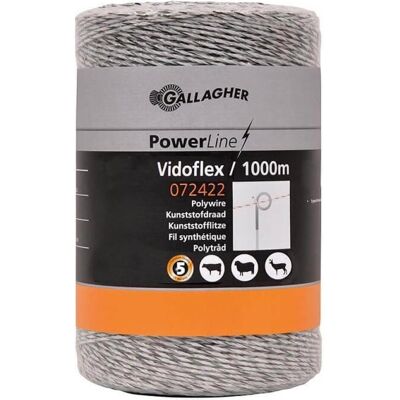 Gallagher, Gartenzaun, Schrikdraad (1000 Meter / Wit) - Vidoflex 6 Gallagher, Gartenzaun, Schrikdraad (1000 Meter / Wit) - Vidoflex 6