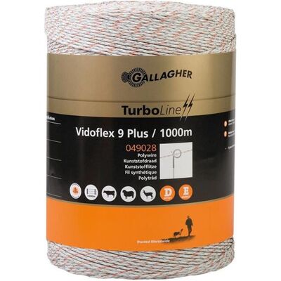 Gallagher, Gartenzaun, Schrikdraad (1000 Meter / Wit) - Vidoflex 9 Plus Gallagher, Gartenzaun, Schrikdraad (1000 Meter / Wit) - Vidoflex 9 Plus