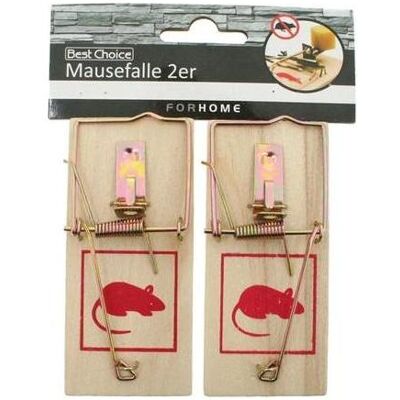 Magni, Tierfalle, Mausefalle 2er Set Holz je 9,5x4,8cm Magni, Tierfalle, Mausefalle 2er Set Holz je 9,5x4,8cm