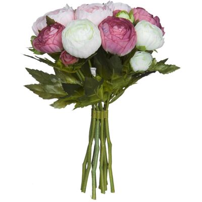 Mica Decorations Rosa Kunst Ranunkel Bouquet - 22cm - Inneneinrichtung Mica Decorations Rosa Kunst Ranunkel Bouquet - 22cm - Inneneinrichtung