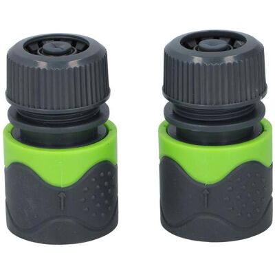 Kinzo, Schlauchanschluss + Schlauchverbinder, Hosecnnctr 2pcs 1/2" D3,5x6cm (Schlauchanschluss, 35 mm) Kinzo, Schlauchanschluss + Schlauchverbinder, Hosecnnctr 2pcs 1/2" D3,5x6cm (Schlauchanschluss, 35 mm)