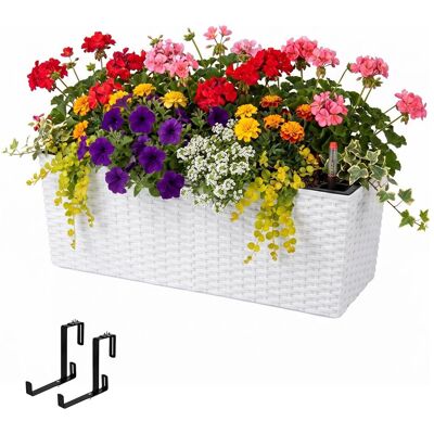 Relaxdays, Blumentopf, Balkonkasten (19 x 50 x 19 cm) Relaxdays, Blumentopf, Balkonkasten (19 x 50 x 19 cm)