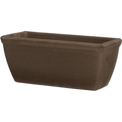 Spang, Blumentopf, Balkonkasten glatt umbra 30 x 16 x 14 cm mit Loch (30 x 16 x 14 cm) Spang, Blumentopf, Balkonkasten glatt umbra 30 x 16 x 14 cm mit Loch (30 x 16 x 14 cm)