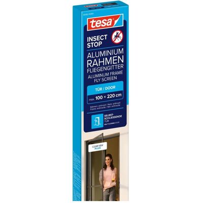 tesa, Fliegengitter, Fliegengitter-Tür INSECT STOP anthrazit 1,0 x 2,2 m (100 x 220 cm) tesa, Fliegengitter, Fliegengitter-Tür INSECT STOP anthrazit 1,0 x 2,2 m (100 x 220 cm)
