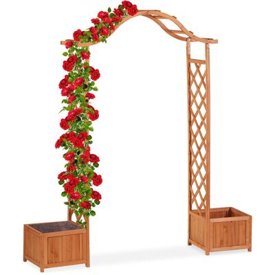 Relaxdays - Arco Jardín con 2 Maceteros - Garden Arch Relaxdays - Arco Jardín con 2 Maceteros - Garden Arch