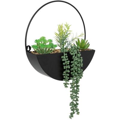 Atmosphera, Kunstpflanzen, Sztuczne rośliny doniczkowe w metalowej doniczce, 41 cm (41 cm) Atmosphera, Kunstpflanzen, Sztuczne rośliny doniczkowe w metalowej doniczce, 41 cm (41 cm)