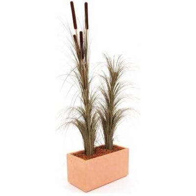 Europalms, Kunstpflanzen, Schilfgras, künstlich, khaki, 127cm Europalms, Kunstpflanzen, Schilfgras, künstlich, khaki, 127cm