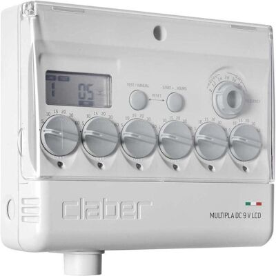 Claber, Bewässerungssystem, Multipla DC V9 Programmiergerät für 6 Zonen (Bewässerungscomputer) Claber, Bewässerungssystem, Multipla DC V9 Programmiergerät für 6 Zonen (Bewässerungscomputer)