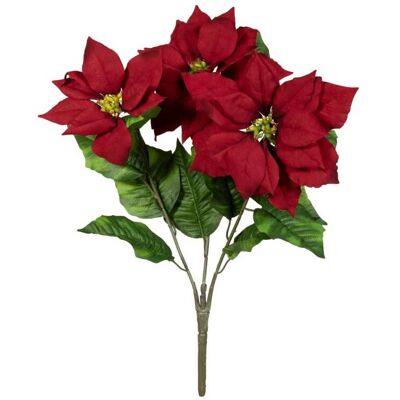 Europalms, Kunstpflanzen, Weihnachtsstern-Busch, rot, 50cm (50 cm) Europalms, Kunstpflanzen, Weihnachtsstern-Busch, rot, 50cm (50 cm)