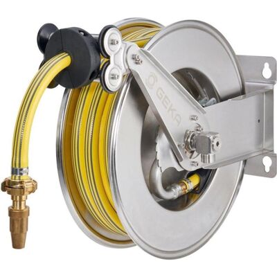 Geka, Gartenschlauch Aufbewahrung, Schlauchaufroller EA15SK,Edelstahl, inkl. 12,5m PVC-Schlauch 3/4" & Arm. (12.50 m) Geka, Gartenschlauch Aufbewahrung, Schlauchaufroller EA15SK,Edelstahl, inkl. 12,5m PVC-Schlauch 3/4" & Arm. (12.50 m)