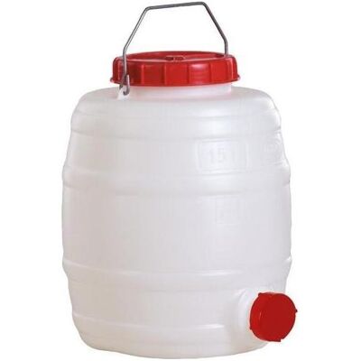 Graf, Garagenausstattung, Fass 15 l PE weiss 1 Tragebügel Einfüllöffnung-Ø 120 mm Graf, Garagenausstattung, Fass 15 l PE weiss 1 Tragebügel Einfüllöffnung-Ø 120 mm