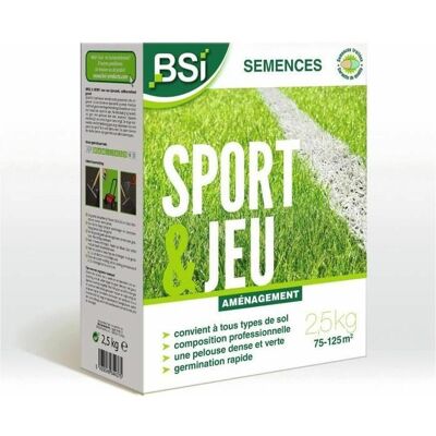 BSI - Sport & Jeu - Schutzbeschichtung - 125 m² - 2,5 kg - Rasensamen BSI - Sport & Jeu - Schutzbeschichtung - 125 m² - 2,5 kg - Rasensamen
