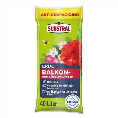 Substral, Blumenerde, Balkon- und Kübelpflanzen Blumenerde 40,0 l (40 l, Erde ohne Torf) Substral, Blumenerde, Balkon- und Kübelpflanzen Blumenerde 40,0 l (40 l, Erde ohne Torf)