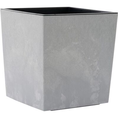 Siena Garden, Blumentopf, Pflanzgefässe NIZZA STONE grau Betonoptik, 40 x 41 cm Kunststoffgefäss mit Einsatz (40 x 40 x 41 cm) Siena Garden, Blumentopf, Pflanzgefässe NIZZA STONE grau Betonoptik, 40 x 41 cm Kunststoffgefäss mit Einsatz (40 x 40 x 41 cm)