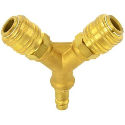 GEKO, Schlauchanschluss + Schlauchverbinder, Pneumatischer Verteiler mit 1/2 -Anschlüssen (Kupplung, 12.70 mm) GEKO, Schlauchanschluss + Schlauchverbinder, Pneumatischer Verteiler mit 1/2 -Anschlüssen (Kupplung, 12.70 mm)