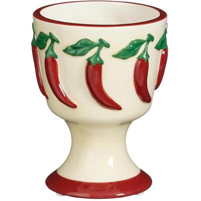 Mica, Blumentopf, Flower pot PEPPER 1191888, ceramics, white/red (11 x 14.50 cm) Mica, Blumentopf, Flower pot PEPPER 1191888, ceramics, white/red (11 x 14.50 cm)