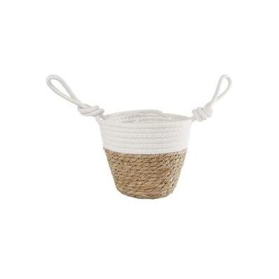 Blumentopf, Korb Blois S Natur Weide/Creme Baumwolle Topf 15 (15 x 15 cm) Blumentopf, Korb Blois S Natur Weide/Creme Baumwolle Topf 15 (15 x 15 cm)