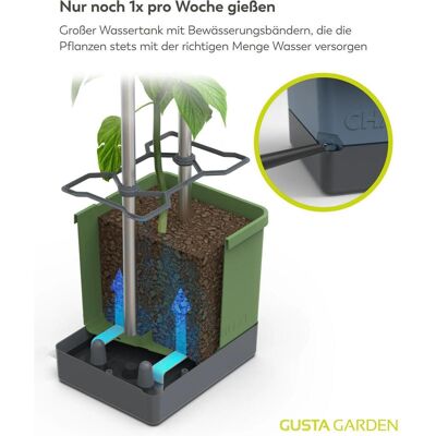 Gusta Garden, Anzuchttöpfe + Anzuchtschalen, Aufzuchttöpfe Charly Chili XL Dunkelgrün Gusta Garden, Anzuchttöpfe + Anzuchtschalen, Aufzuchttöpfe Charly Chili XL Dunkelgrün