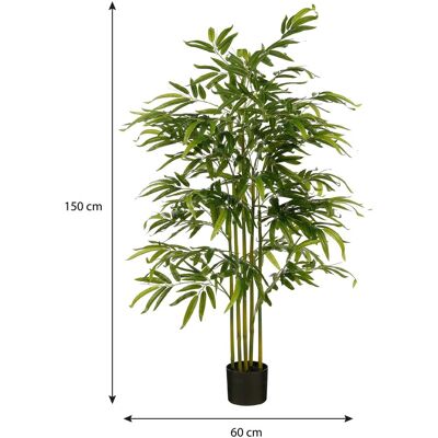Mica Decorations, Kunstpflanzen, Bambus i.Topf UV resistent/wasserd.H150cm grün (150 cm) Mica Decorations, Kunstpflanzen, Bambus i.Topf UV resistent/wasserd.H150cm grün (150 cm)