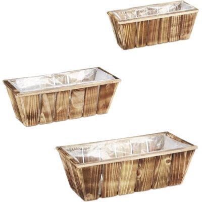 Relaxdays, Blumentopf, Blumenkasten (23 x 46 x 15 cm) Relaxdays, Blumentopf, Blumenkasten (23 x 46 x 15 cm)