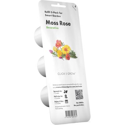 Click & Grow Smart Garden Nachfüllset Moosrose - 3 Stück Click & Grow Smart Garden Nachfüllset Moosrose - 3 Stück