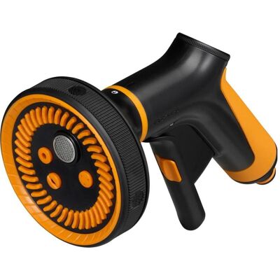 Fiskars Gartenbrause, Sprühpistole Multi, FiberComp, 5 Funktionen, Stufenlos regelbarer Durchfluss, Ein/Aus-Verrie Fiskars Gartenbrause, Sprühpistole Multi, FiberComp, 5 Funktionen, Stufenlos regelbarer Durchfluss, Ein/Aus-Verrie