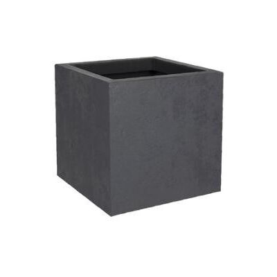 EDA, Blumentopf, Pflanzgefäss BASALT UP, quadratisch, 295 mm, anthrazit Pflanzwürfel aus Kunststoff, in Beton-Optik EDA, Blumentopf, Pflanzgefäss BASALT UP, quadratisch, 295 mm, anthrazit Pflanzwürfel aus Kunststoff, in Beton-Optik